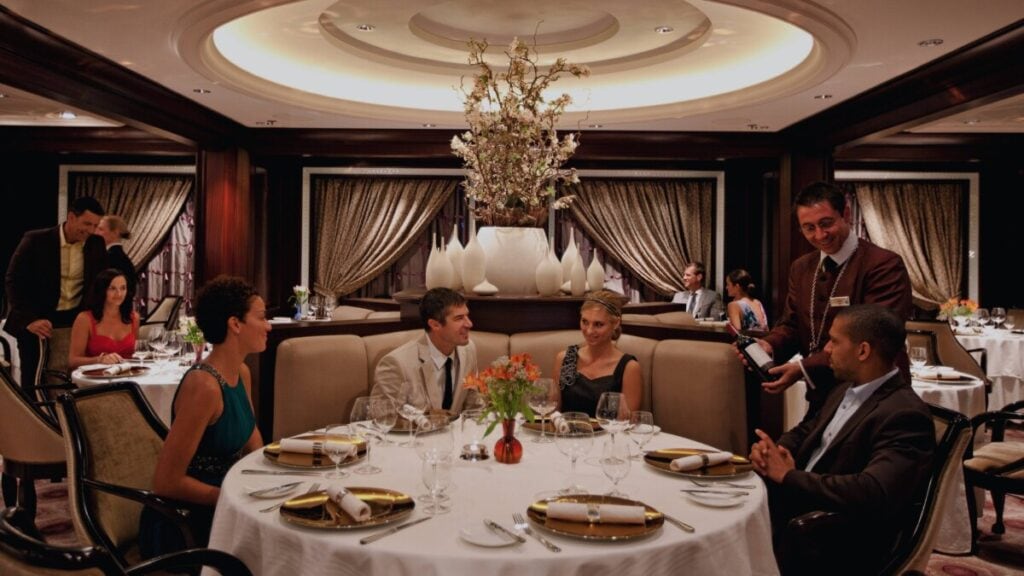 fine dining on cruise